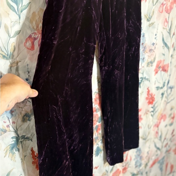 Vintage Velvet Purple Pants - Picture 2 of 9